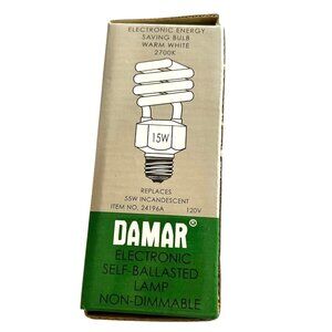 Damar Light Bulb 85W Self-Ballasted Non-Dimmable 5000K 120V 29086A Warm White NW